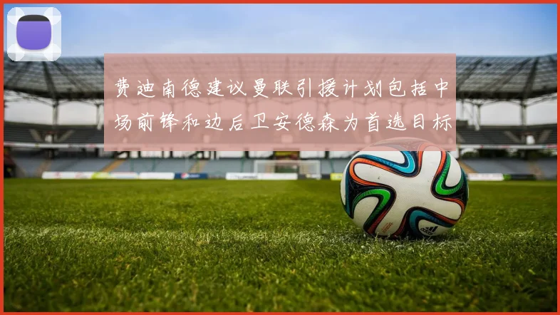 费迪南德建议曼联引援计划包括中场前锋和边后卫安德森为首选目标