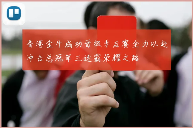 香港金牛成功晋级季后赛全力以赴冲击总冠军三连霸荣耀之路
